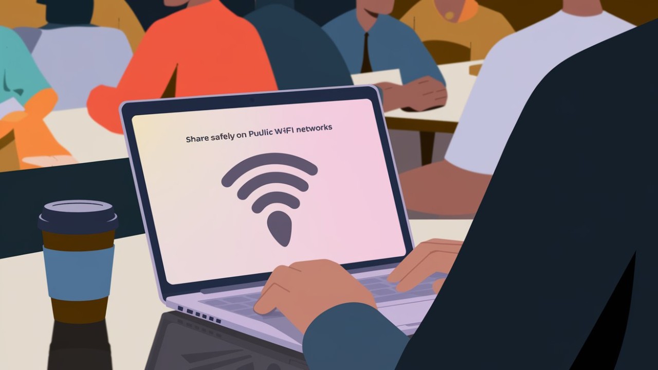Share Safely on Public Wi-Fi Networks